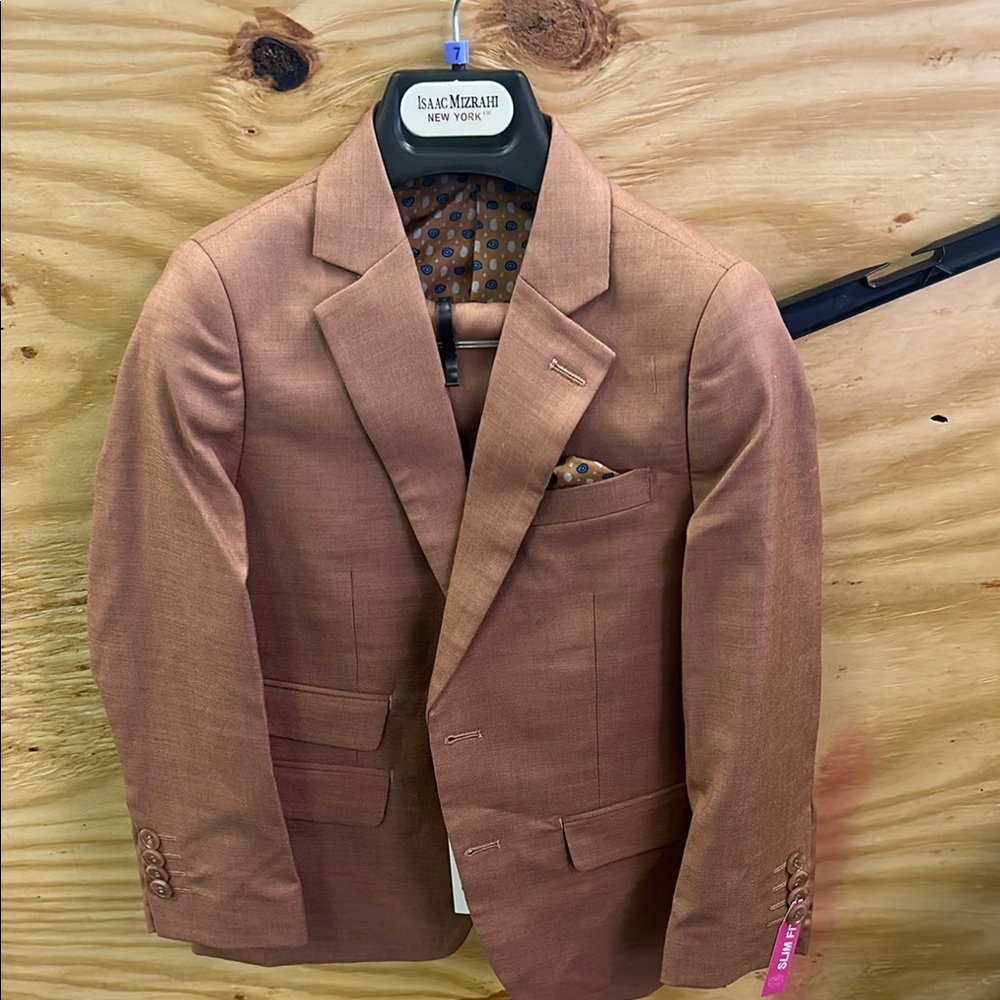 Isaac Mizrahi Tan Blazer Modern Fit